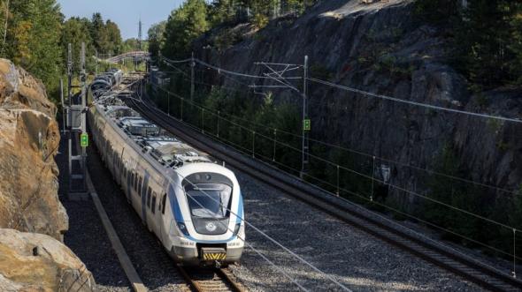 Hög punktlighet för Stockholms pendeltåg.